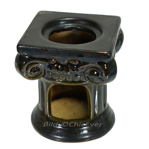 2x Duftlampen Keramik Aromalampen Duftstövchen braun 4177c